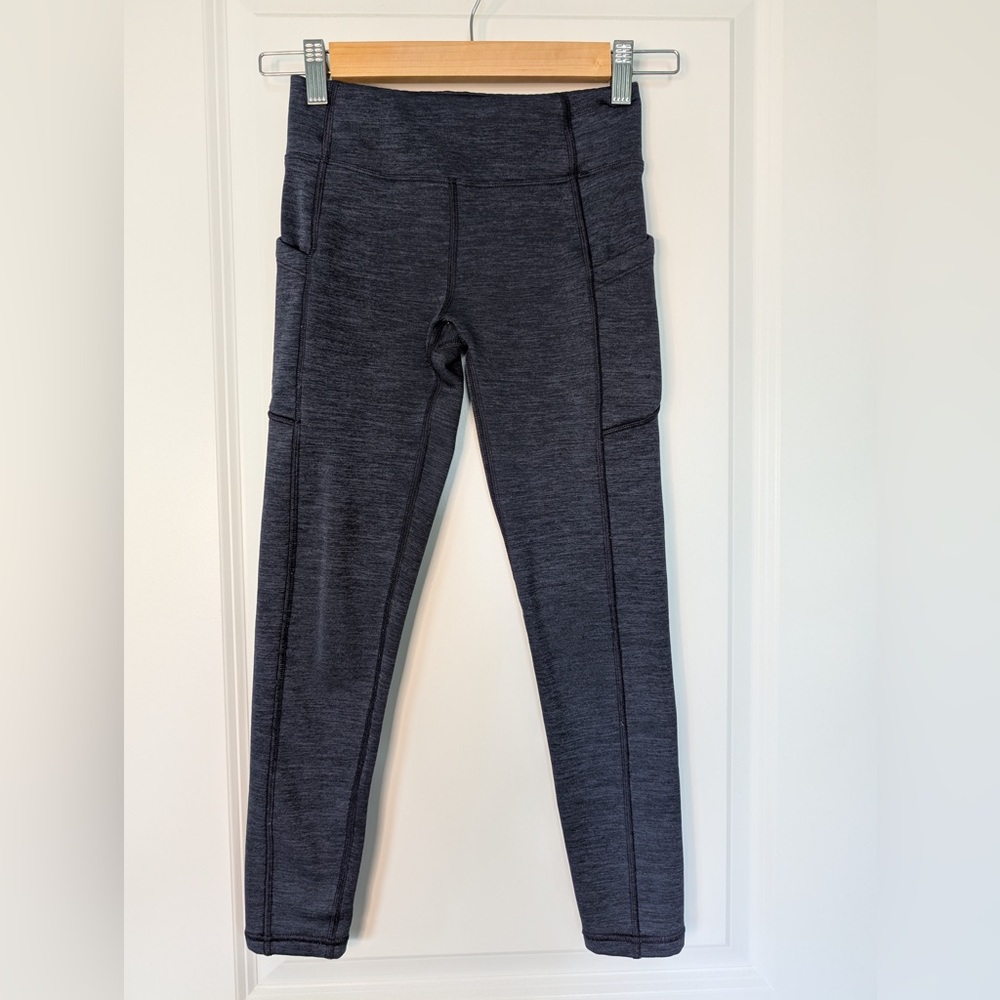 Athleta Girl Polartec Stash Tight Navy Blue Size M/8-10